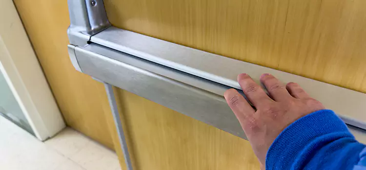 Installing a Push Bar on a Door Kernersville